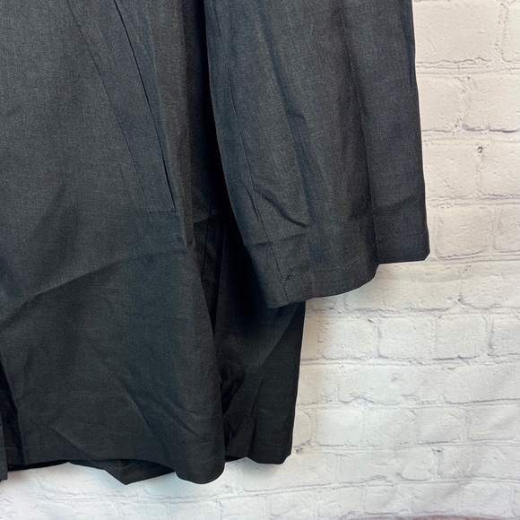 BloomChic Black Trench Coat Blazer Plus Size 2X - Picture 4 of 7